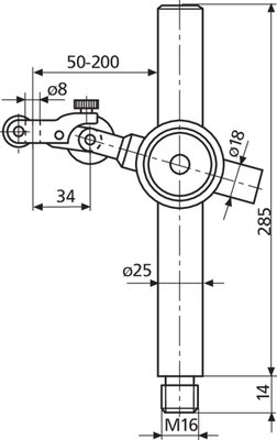 Post and support assemblies/magnetic base